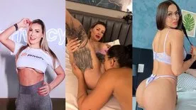 A loira Andressa, do Xvideos, em um vídeo pornô lésbico com uma morena