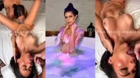Novinhas safadas em um sexo a três com sortudo