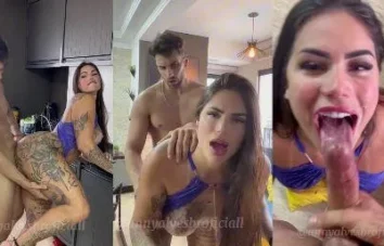 Putaria mix de uma gostosa bunduda bem grande fodendo