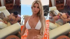 Uma jovem magra de quatro com um cara chupando sua deliciosa buceta